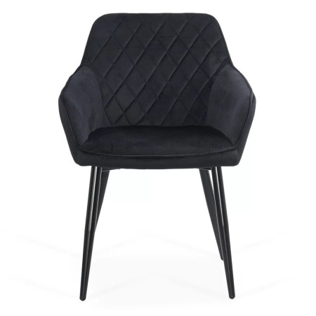 Scaun bucătărie din catifea BUC 258 Negru