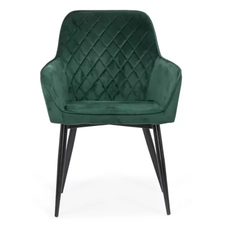 Scaun dining din catifea BUC 258 verde