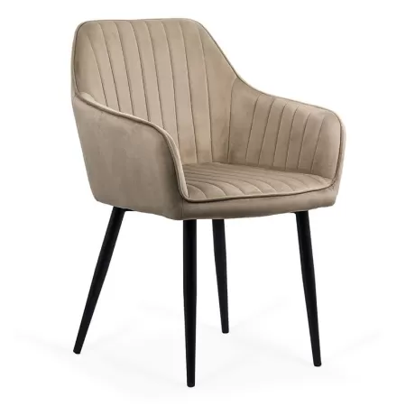 Scaune de bucatarie si living din catifea BUC 259 Bej