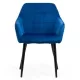Scaune din catifea cu picioare metalice BUC 260 Albastru