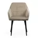 Scaune din catifea cu picioare metalice BUC 260 Bej