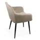 Scaune din catifea cu picioare metalice BUC 260 Bej