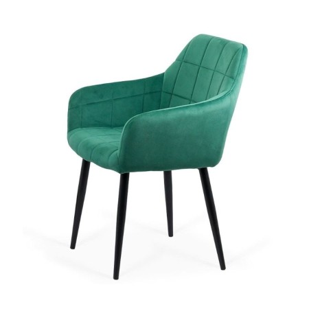 Scaune din catifea cu picioare metalice BUC 260 Verde Scaune din catifea cu picioare metalice BUC 260 Verde