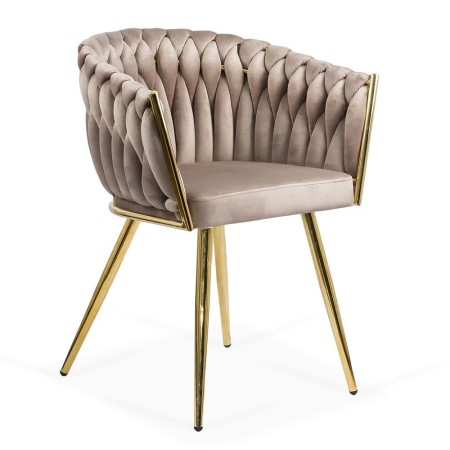 Scaune moderne din catifea și cadrul auriu BUC 261 Scaune moderne din catifea și cadrul auriu BUC 261