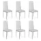 Set 6 scaune bucătărie-alb