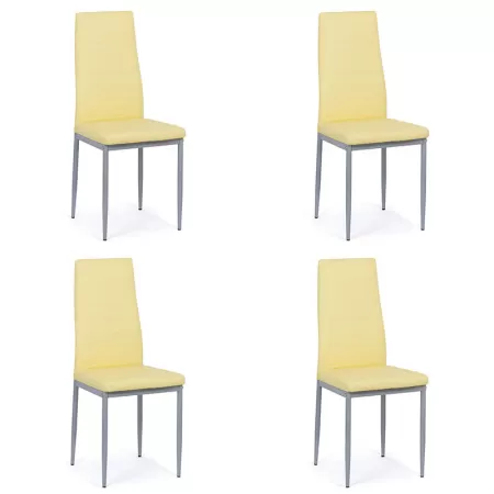 Set 4 scaune bucătărie-crem