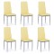 Set 6 scaune bucătărie-crem