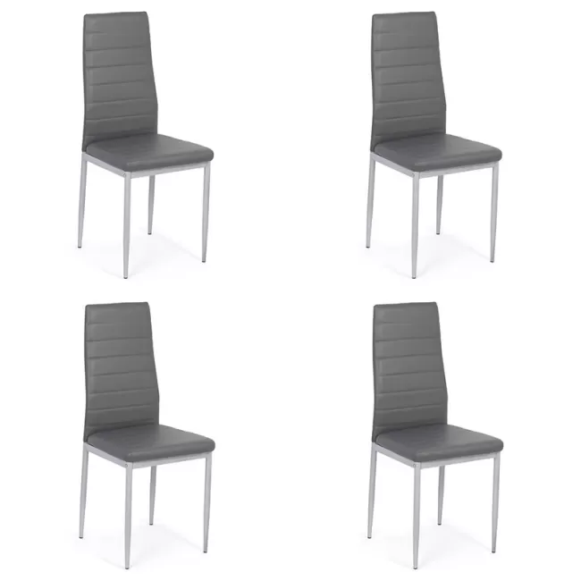 Set 4 scaune bucătărie-gri BUC263