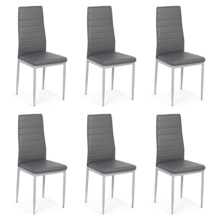 Set 6 scaune de bucătărie din piele ecologica Set 6 scaune de bucătărie din piele ecologica