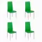 Set 4 scaune bucătărie-verde