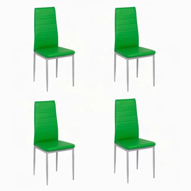 Set 4 scaune bucătărie-verde BUC263