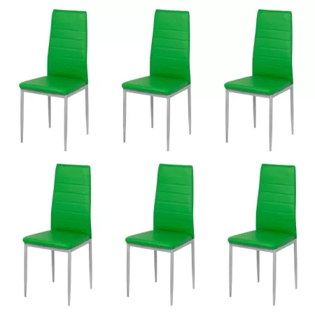 Set 6 scaune bucătărie verde