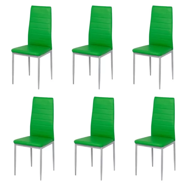 Set 6 scaune bucătărie-verde BUC2 63