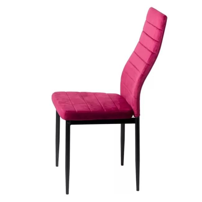 Scaun bucătărie din catifea BUC 263V-Vișiniu