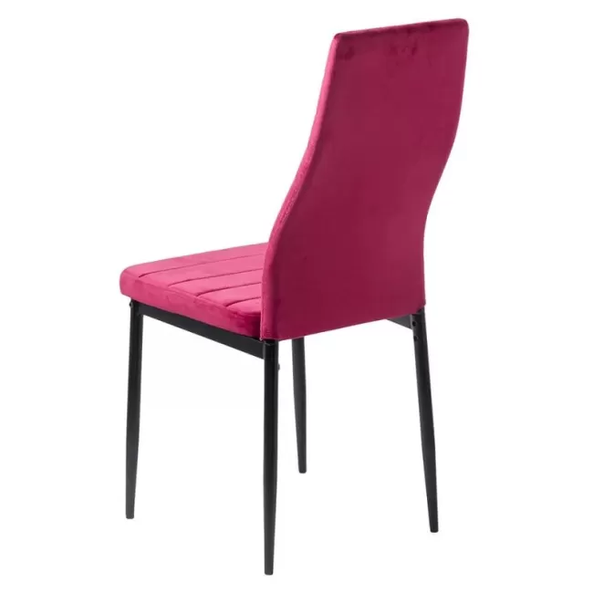 Scaun bucătărie din catifea BUC 263V-Vișiniu