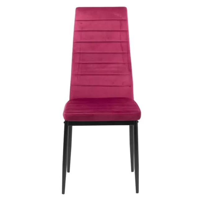 Scaun bucătărie din catifea BUC 263V-Vișiniu