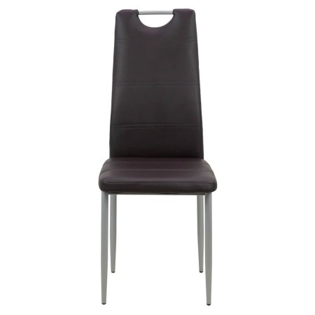 Scaun de bucătărie din piele eco BUC264 maro Scaun de bucătărie din piele eco BUC264 maro