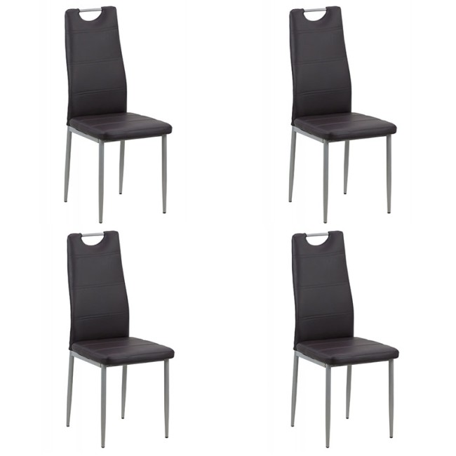 Set 4 scaune de bucatarie din piele eco 4 culori