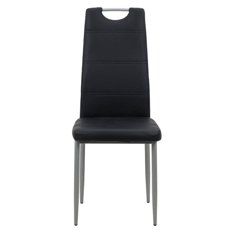 Scaun de bucătărie din piele eco BUC264 negru Scaun de bucătărie din piele eco BUC264 negru