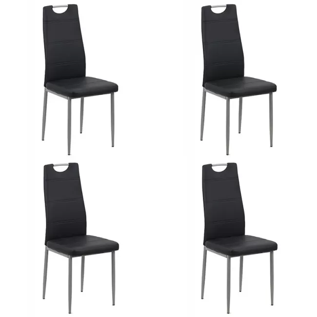 Set 4 scaune de bucătărie din piele eco 4 culori BUC264