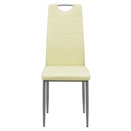 Scaun de bucătărie din piele eco BUC264 crem Scaun de bucătărie din piele eco BUC264 crem