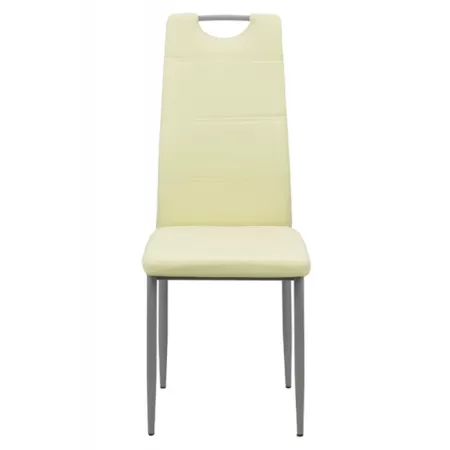 Scaun de bucătărie din piele eco BUC264 crem