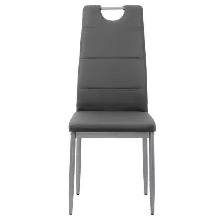 Scaun de bucătărie din piele eco BUC264 gri