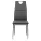 Scaun de bucătărie din piele eco BUC264 gri