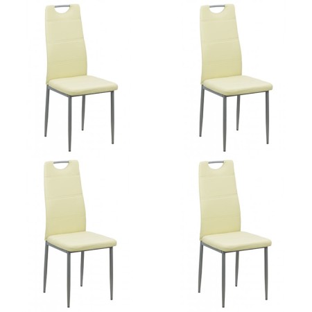 Set 4 scaune de bucătărie din piele eco 4 culori