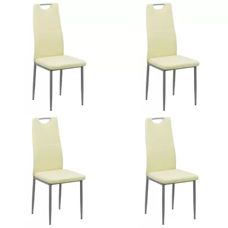 Set 4 scaune de bucătărie din piele eco 4 culori