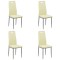 Set 4 scaune de bucătărie din piele eco 4 culori
