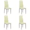 Set 4 scaune de bucătărie din piele eco 4 culori