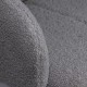 Scaun dining din material boucle pe cadru metalic BUC 281 gri Scaun dining din material boucle pe cadru metalic BUC 281 gri