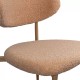 Scaun dining pe cadru metalic cu aspect lemnos BUC 283 bej Scaun dining pe cadru metalic cu aspect lemnos BUC 283 bej