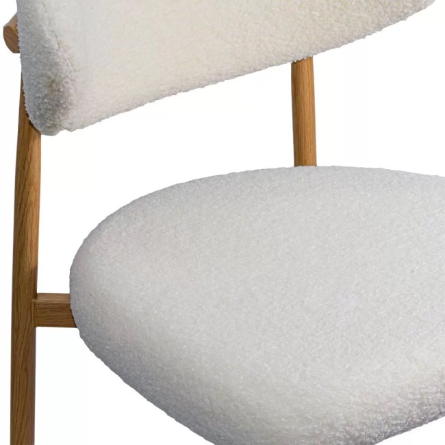 Scaun dining pe cadru metalic cu aspect lemnos BUC 283 crem Scaun dining pe cadru metalic cu aspect lemnos BUC 283 crem
