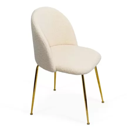 Scaune living din material boucle BUC 284 Bej