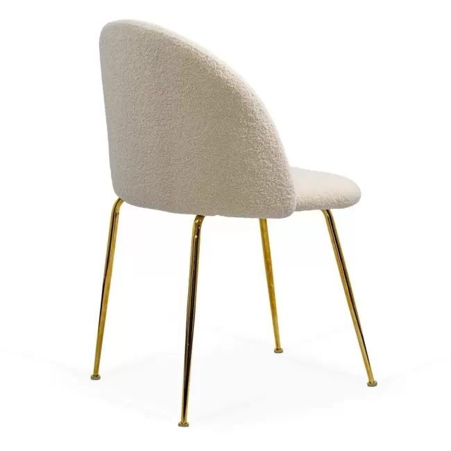 Scaune living din material boucle BUC 284 Bej