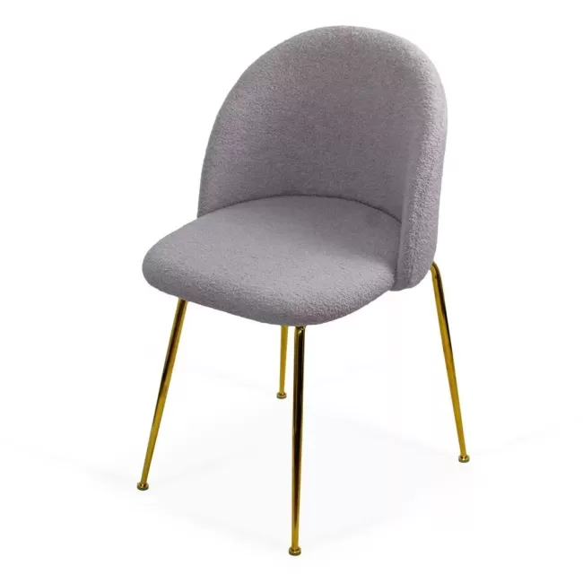 Scaune living din material boucle BUC 284 Gri