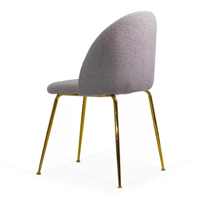 Scaune living din material boucle BUC 284 Gri