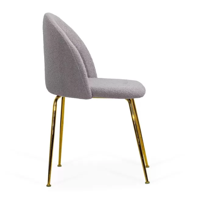 Scaune living din material boucle BUC 284 Gri