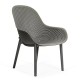Scaun terasă din plastic pe cadru rezistent HRC 593 Gri