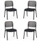 Set 4 scaune pe negru pentru diverse evenimente