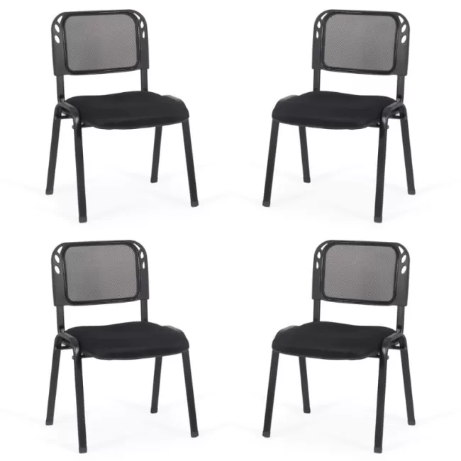 Set 4 scaune pe negru pentru diverse evenimente