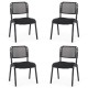 Set 4 scaune pe negru pentru diverse evenimente