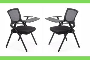 Scaune de conferință pliabile cu măsuță rabatabilă