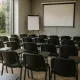 Scaune conferință cu măsuță rabatabilă HRC 606 negru