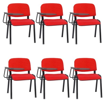 Scaune conferință cu măsuță rabatabilă HRC 606 roșu Scaune conferință cu măsuță rabatabilă HRC 606 roșu