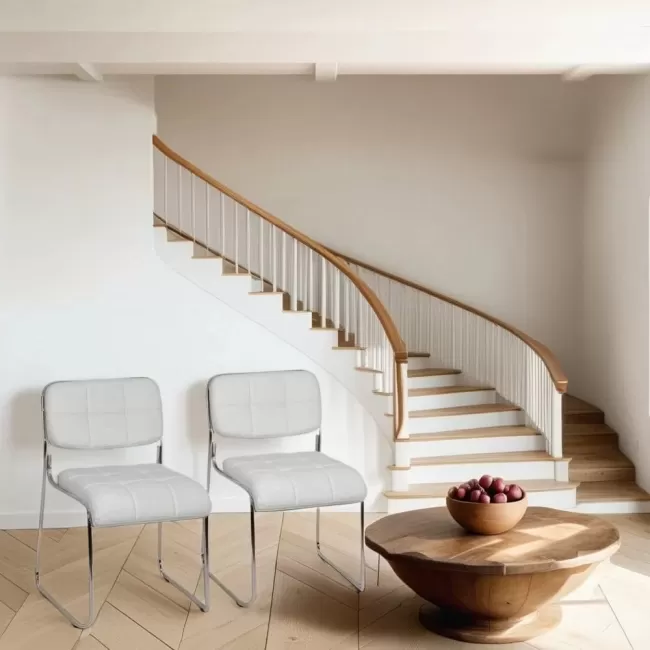 Scaune de conferință și vizitator HRC 608 Alb