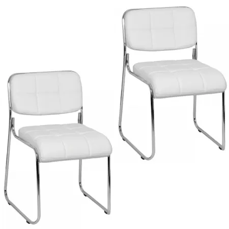 Scaune de conferință și vizitator HRC 608 Alb
