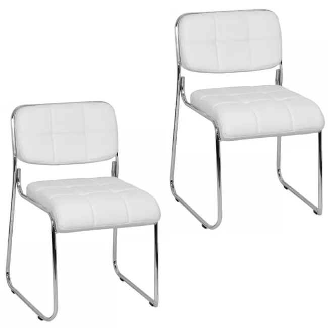 Scaune de conferință și vizitator HRC 608 Alb
